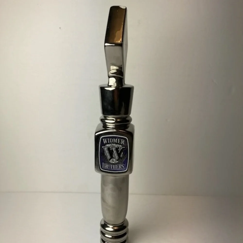 Widmer Brothers Snow Plow Milk Stout Beer 12 Inch Tap Handle Chrome